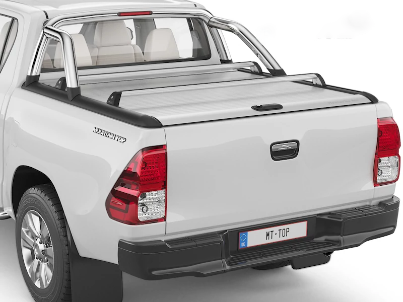 Ролетна щора RealTruck MRC2000 – сребриста – Nissan Navara D/C (2015+)