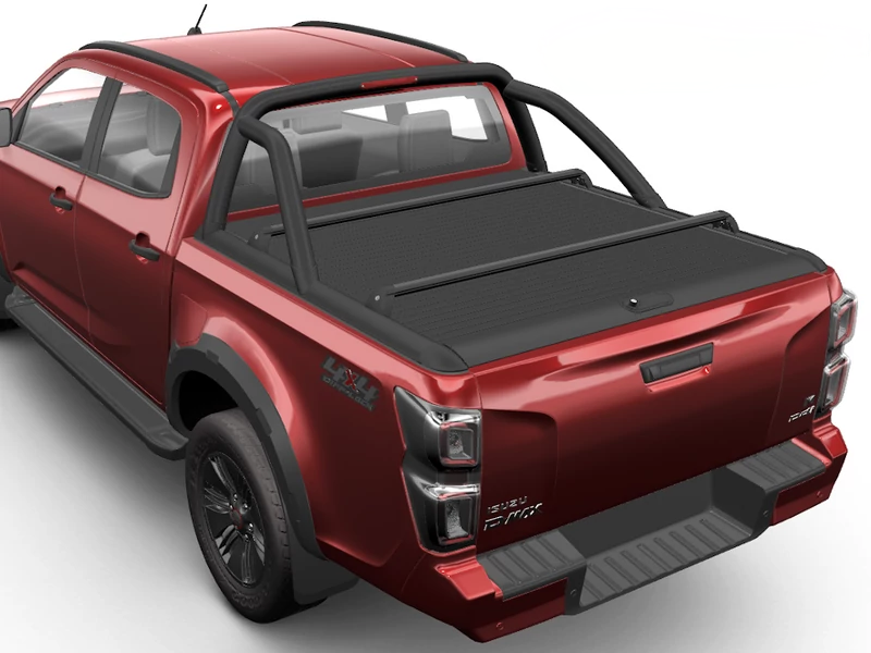 Ролетна Щора RealTruck MRC2000 – черна – Isuzu D-Max D/C 2020-2024