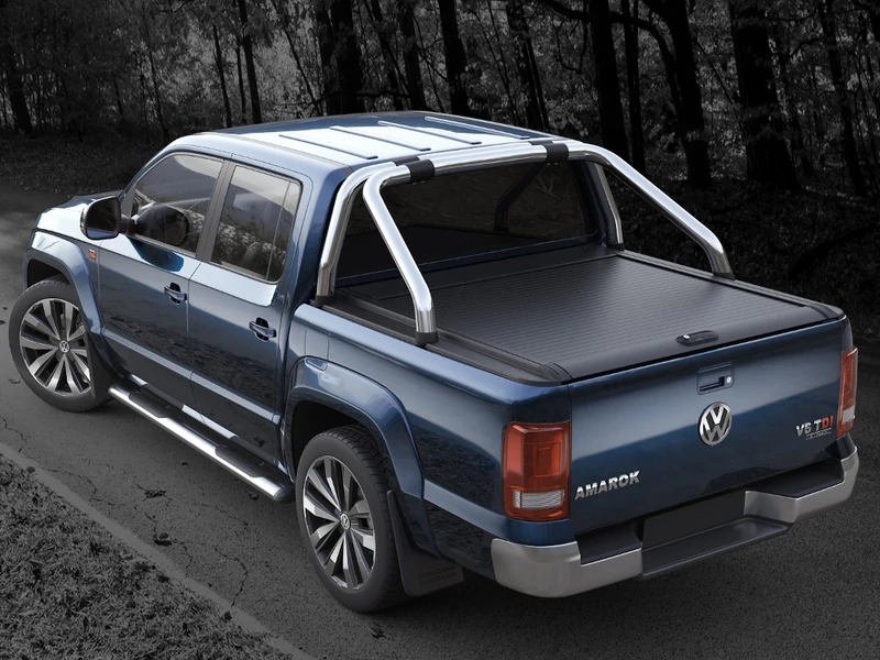 Ролетна щора RealTruck MRC2000 – черна – съвместима с оригинален ролбар – Volkswagen D/C 2010-2020