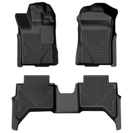 Husky Liners WeatherBeater Floor Liners – Front + Second Row (3 pieces) for Ford Ranger (2024–2025)