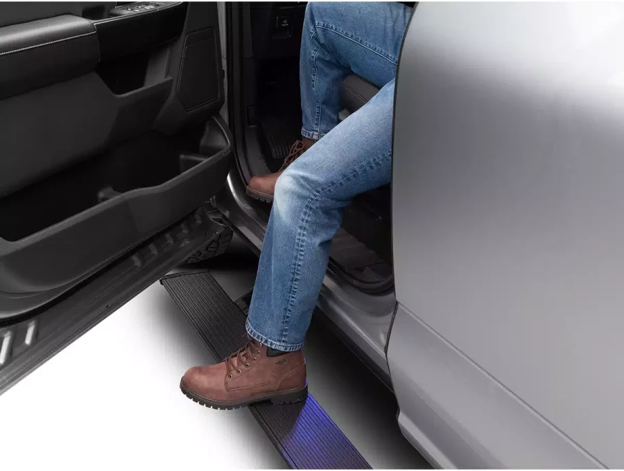 AMP Research PowerStep Electric Running Boards – Ford F-150 / Raptor (2021–2026)