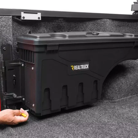UnderCover SwingCase Swing-Out Toolbox – Driver Side, Toyota Hilux (2016+)