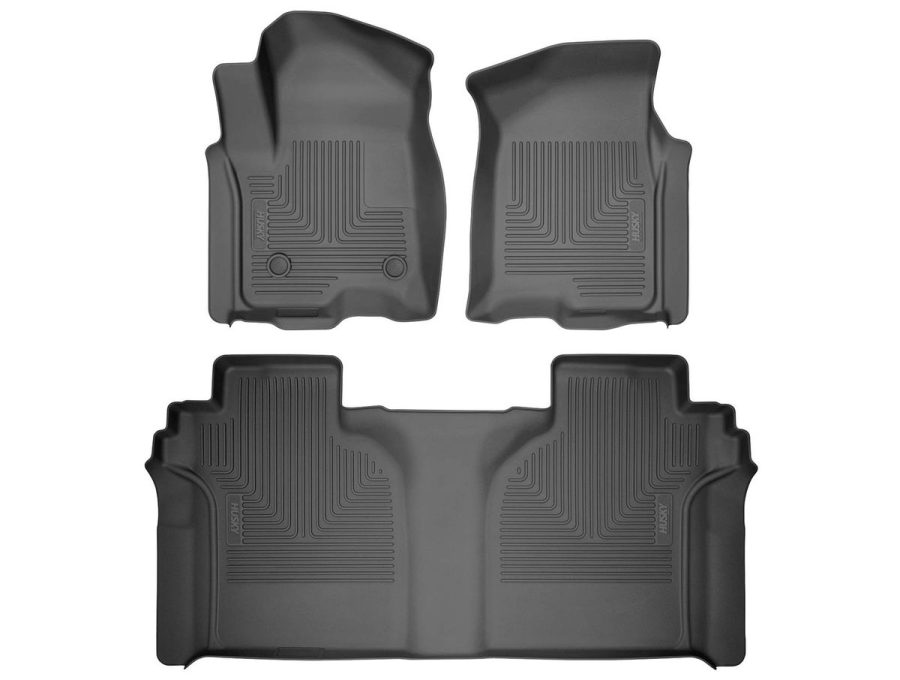 Husky Liners WeatherBeater Floor Liners – Front + Second Row (3 pieces) for Ford F-150 / Raptor / Lightning (2015–2026)