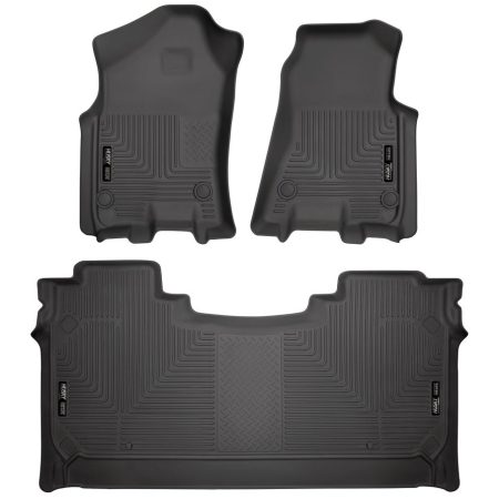 Husky Liners WeatherBeater Floor Liners – Front + Second Row (3 pieces)