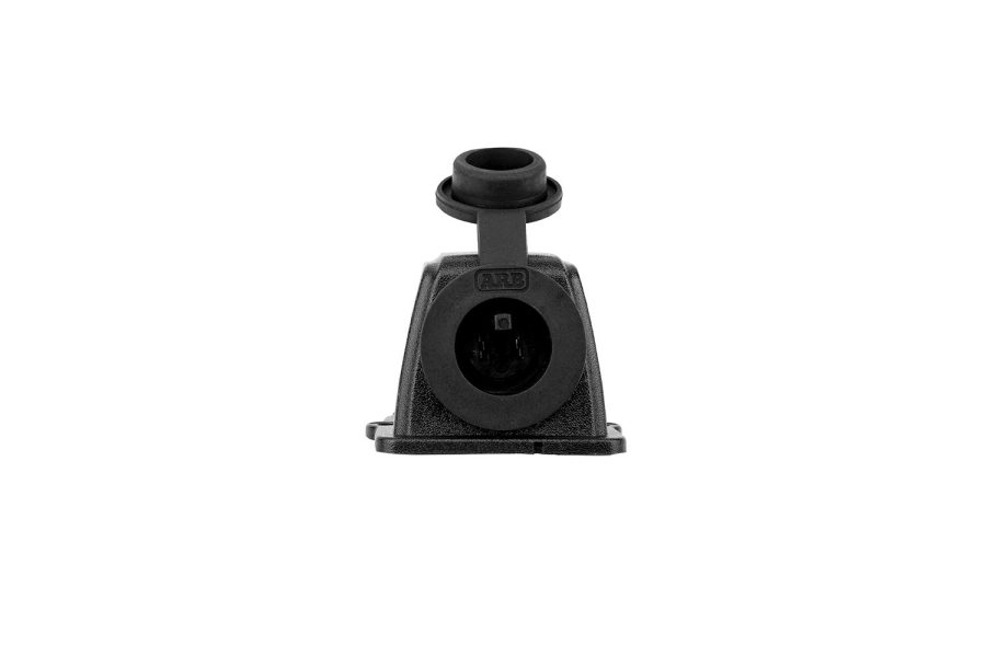 Threaded power socket for surface mounting