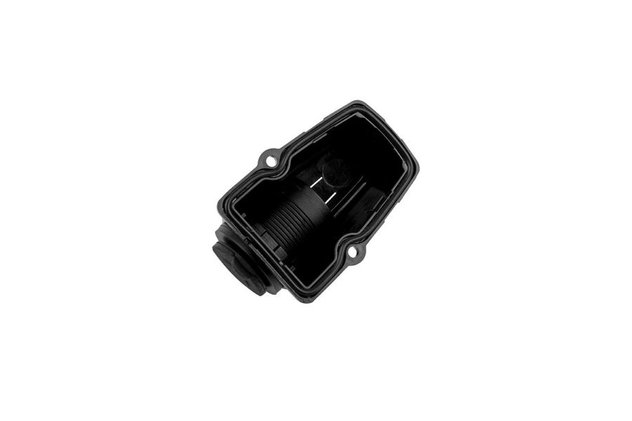 Threaded power socket for surface mounting