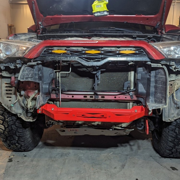 Плоча за Скрит Монтаж на Лебедка (Toyota 4Runner 5th Gen)