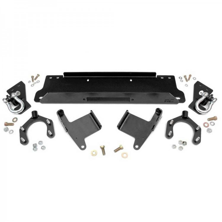 Плоча за Лебедка с D-Ring Точки (Jeep Wrangler JK – OEM Броня)