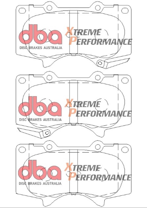 Преден спирачен комплект DBA Xtreme Performance T3 4000 Series за Toyota