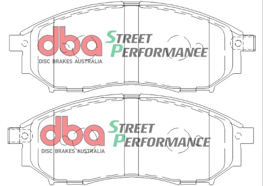 Предни спирачни накладки DBA Street Performance за Nissan Navara D22 / D40