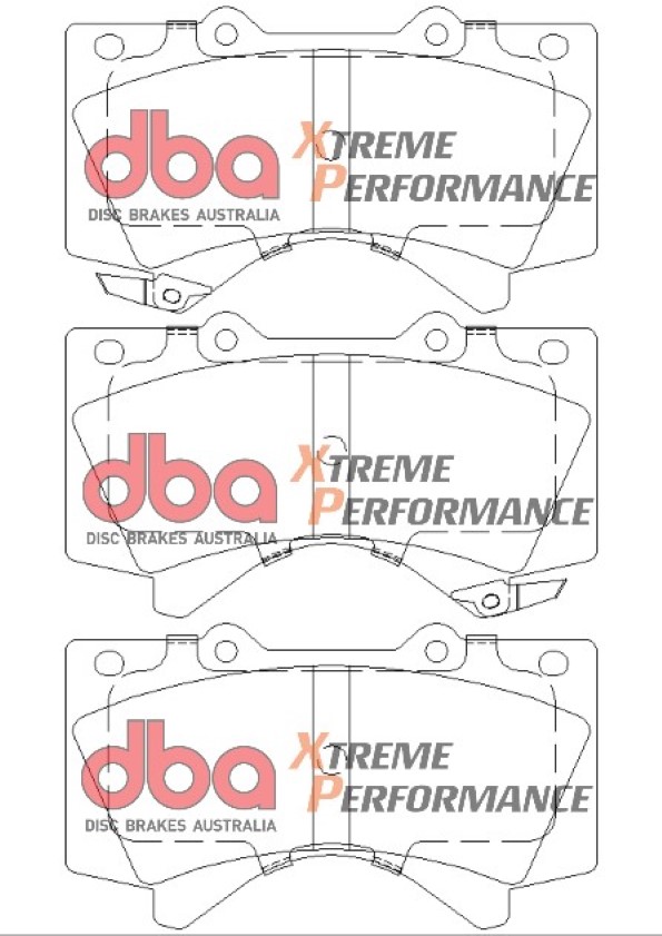 DBA Xtreme Performance T3 преден спирачен комплект за Toyota Sequoia