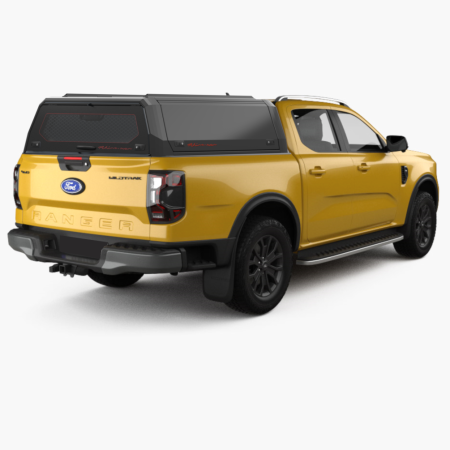 RhinoMan Xpedition Алуминиев хардтоп за Ford Ranger Double Cab (2023+) – Повдигащи се странични капаци и повдигащ се заден прозорец