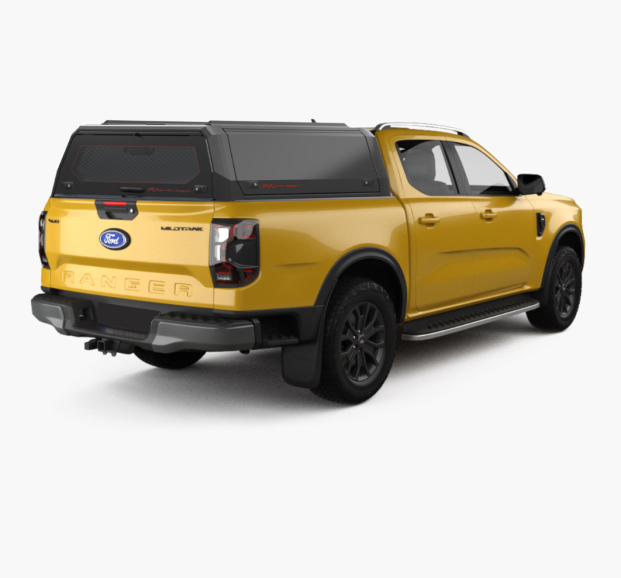 RhinoMan Xpedition Алуминиев хардтоп за Ford Ranger Double Cab (2023+) – Повдигащи се странични капаци и повдигащ се заден прозорец