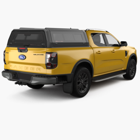 RhinoMan Xtreme Алуминиев хардтоп за Ford Ranger Double Cab (2023+) – Повдигащи се странични прозорци и повдигащ се заден прозорец