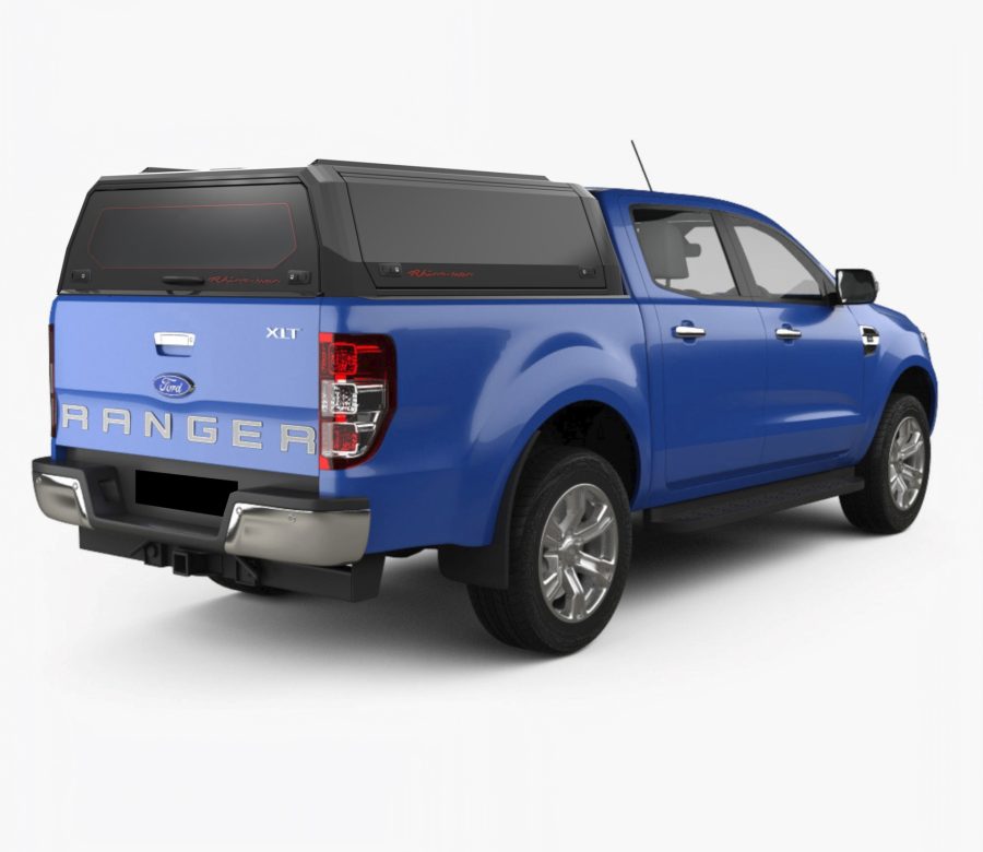 RhinoMan Xpedition Matt Black Алуминиев хардтоп за Ford Ranger Double Cab (2012–2022)