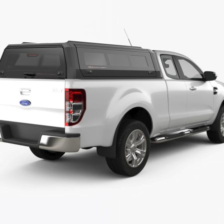 RhinoMan Xtreme Алуминиев хардтоп за Ford Ranger Extra Cab (2012–2022) – Повдигащи се странични прозорци и повдигащ се заден прозорец