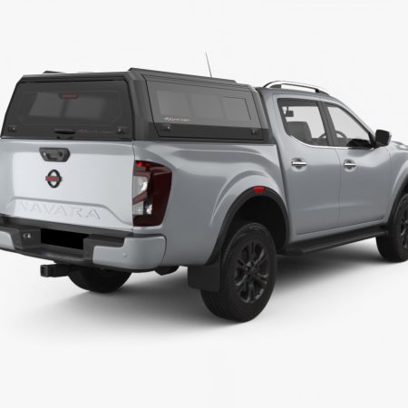 RhinoMan Xtreme Алуминиев хардтоп за Nissan Navara (H60) Double Cab (2021+) – Повдигащи се странични прозорци и повдигащ се заден прозорец