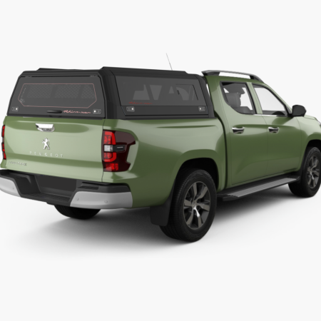 RhinoMan Xtreme Aluminum Canopy for Peugeot Landtrek Double Cab (2020+) – Lift-Up Side Windows and Lift-Up Rear Window
