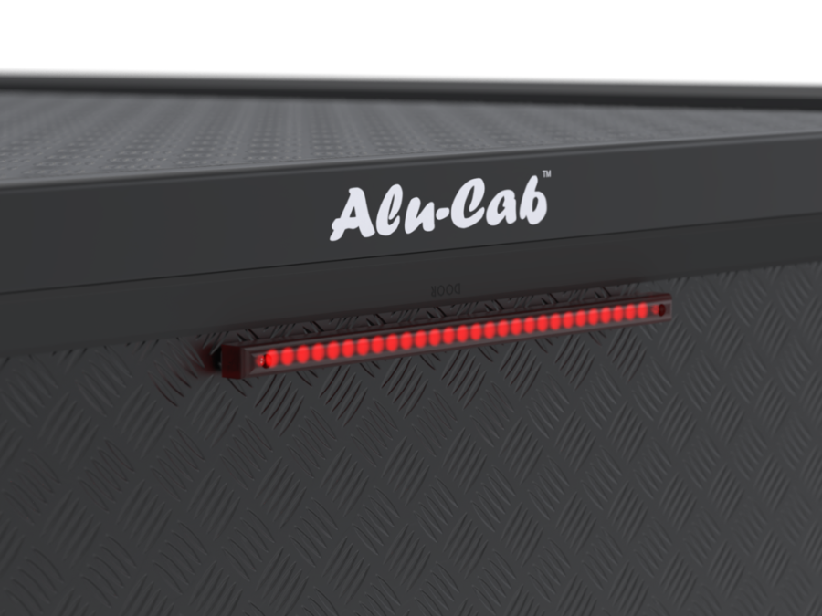 Alu-Cab Guard Aluminum Canopy for Ford Ranger (2012–2022) Black / Tread Plate
