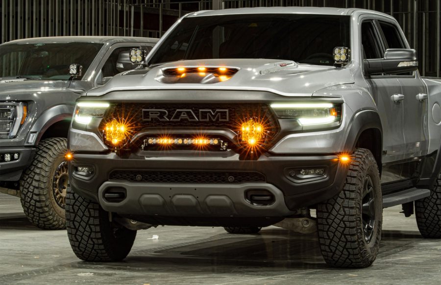 20″ S8 LED Light Bar Front Grille Kit for RAM 1500 Rebel (2019–2024) and RAM 1500 TRX (2021–2024)