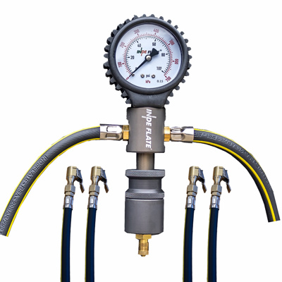 Indeflate 4-Tyre Simultaneous Inflation and Deflation System (4 × 3 m Hoses)
