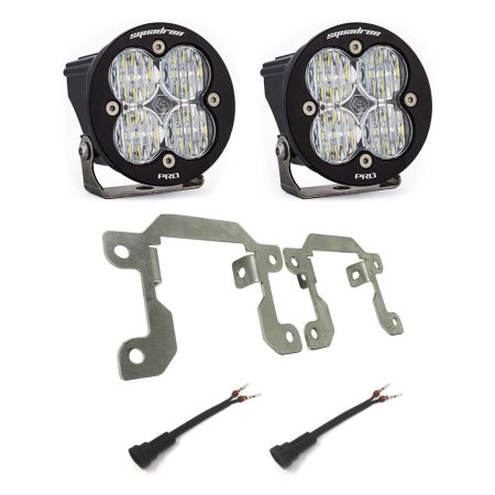 Baja Designs Squadron SAE Fog Pocket комплект LED светлини за Ford Ranger 2019–2023; Ford Bronco 2021–2025