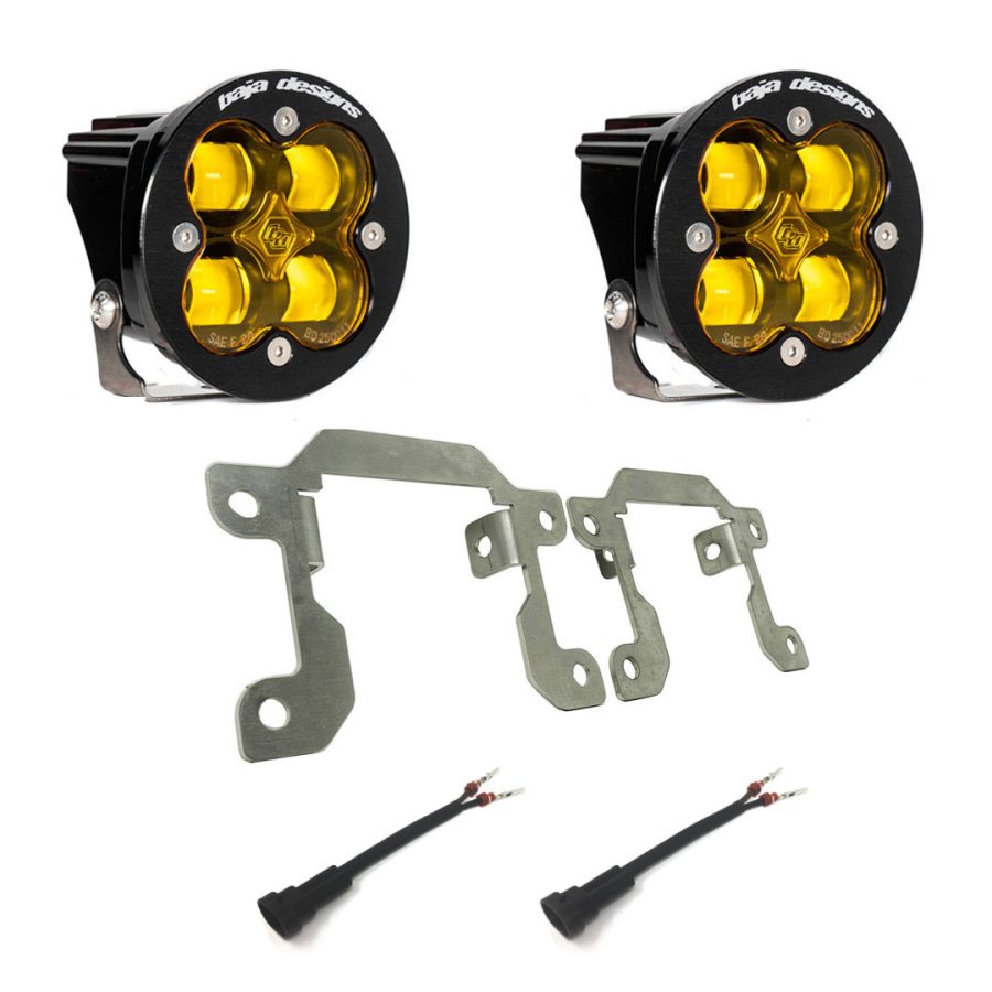 Baja Designs Squadron SAE Fog Pocket комплект LED светлини за Ford Ranger 2019–2023; Ford Bronco 2021–2025