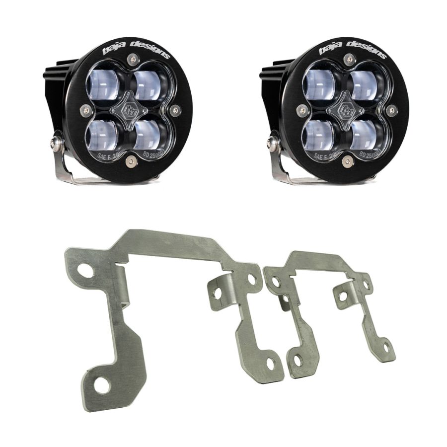Baja Designs Squadron SAE Fog Pocket комплект LED светлини за Ford Ranger 2019–2023; Ford Bronco 2021–2025