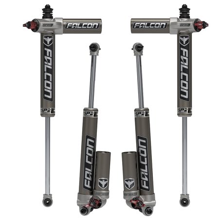 TeraFlex Falcon SP2 3.3 Fast Adjust Piggyback Shock Kit for Jeep Wrangler Unlimited JK (2007-2018, 4-Door), 3-4.5" Lift