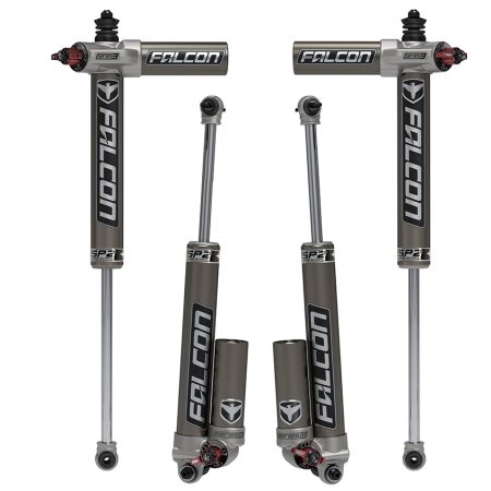 TeraFlex Falcon SP2 3.3 Fast Adjust Piggyback Shock Kit for Jeep Wrangler Unlimited JK (2007-2018, 4-Door), 5-6" Lift