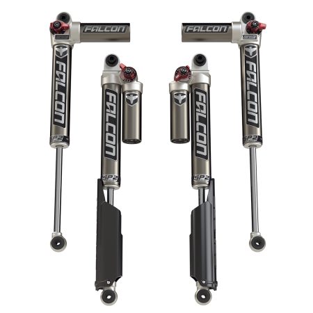 TeraFlex Falcon SP2 3.3 Fast Adjust Piggyback Shock Kit for Jeep Wrangler Unlimited JL (2018+, 4-Door), 2-4.5" Lift