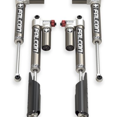 TeraFlex Falcon SP2 3.3 Fast Adjust Piggyback Shock Kit for Jeep Gladiator JT EcoDiesel (2020+), 2-3" Lift