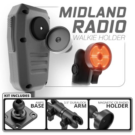 CB микрофон Midland MXT Tackform – основа Fast AMPS – рамо DuraLock 3.5"