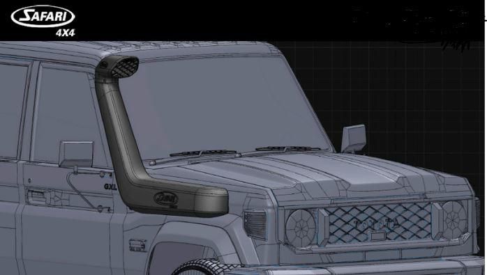 Шнорхел Safari ARMAX – Toyota Land Cruiser J70 (1984–), J79 (1999–) (SS792HPVD)