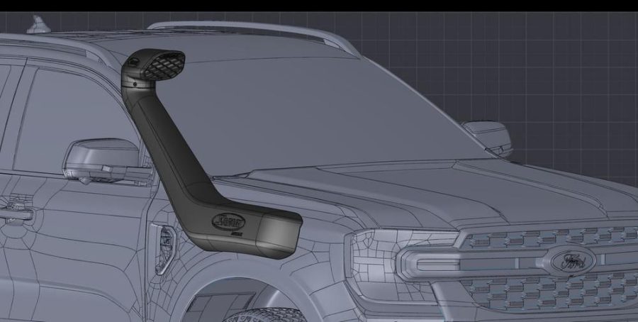 Шнорхел Safari ARMAX – Ford Ranger T6 (2011–2022), T6.2 (2023–) (SS987HPD)