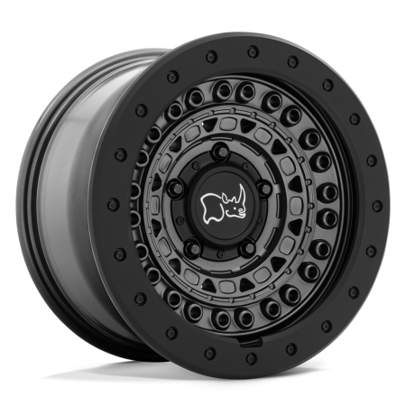 Black Rhino Hard Alloys Barricade – Оръжейно черно с черен протектор за джанта