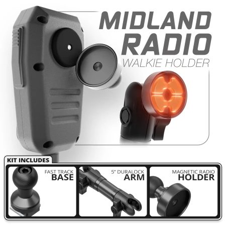 CB микрофон Midland MXT Tackform – основа Fast Track – рамо DuraLock 5"