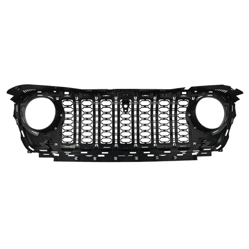 2024+ Style Front Grille with Camera Opening – Jeep Wrangler JL/JLU/4XE / Gladiator JT 2018+