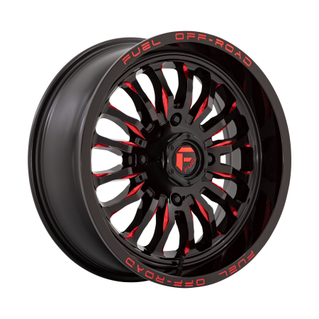 Fuel UTV Arc Utv – Черен гланц с фрезовани детайли и червен оттенък