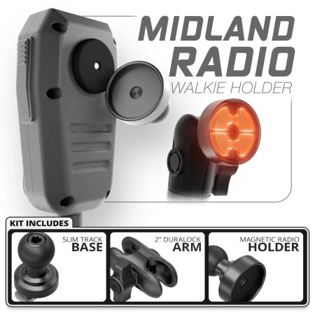 CB микрофон Midland MXT Tackform – основа Slim Track – рамо DuraLock 2"